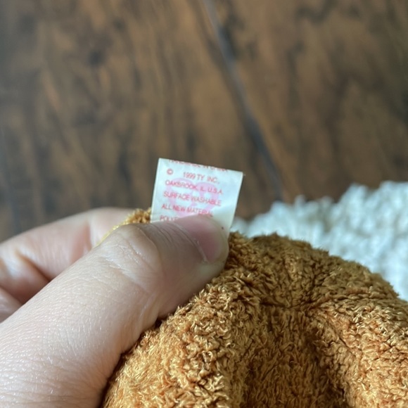 Ty Beanie Babies Fuzz The Bear Plush 1999 with errors tag says 1998 - Picture 5 of 5